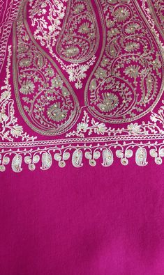 Elegant classy embroidered large shawal wrap made by hand with the highest quality. Luxiourios finish can wear to any occassion. Colour: bright pink with gold embroidery  with gold stones  throughout  Length: 80 inches Width: 32 inches Dry clean only Elegant Embroidered Shawl For Eid, Elegant Pashmina Dupatta With Intricate Embroidery, Elegant Embroidered Festive Pashmina Shawl, Pashmina Scarves For Weddings And Festivals, Elegant Pashmina Shawl With Embroidered Border For Wedding, Elegant Embroidered Pashmina Shawl For Festivals, Elegant Embroidered Pashmina Shawl For Festive Occasions, Eid Wedding Pashmina Shawl, Elegant Gold Salwar Kameez With Embroidered Border