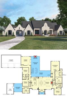 the floor plan for this house is very large and has lots of space to put in it