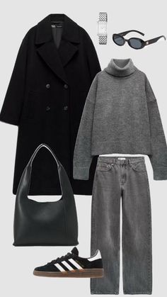 Trenchcoat Style, Grey Jeans Outfit, Adrette Outfits