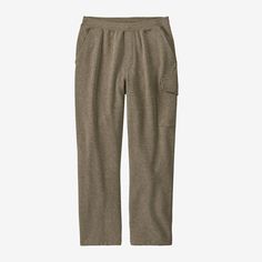 Sturdy and warm, our work Hemp Sweatpants help you tackle projects in comfort. Made from a durable yet soft-against-the-skin 10.3-oz 83% recycled polyester/15% industrial hemp/2% spandex blend, they have an elastic waist with a drawstring closure and utility pockets to secure your tools and tech. Made in a Fair Trade Certified™ factory. Husband Fashion, Patagonia Outfit, Large Man, Range Of Motion, Pull On Pants, Mens Sweatpants, Workout Pants, Mens Bottom, Fair Trade