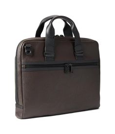 Travel carrying all your essential stuff in the high utility and trendy Tumi® Academy Brief..Durable and highly functional brief crafted using a combination of Ballistic nylon, leather, and PU..Includes the Tumi Tracer®, an exclusive program that helps you reunite with your lost or stolen items..Removable shoulder strap for added practicality..Zippered top closure..Dedicated laptop and tablet compartments..Luggage tag & key clip included..Three exterior pockets including one open pocket on the b Functional Leather Laptop Bag With Leather Trim, Brown Laptop Bag For Work With Zipper Closure, Brown Laptop Bag With Zipper For Work, Functional Leather Laptop Bag With Leather Handles, Leather Laptop Bag With Leather Trim For Office, Leather Office Laptop Bag With Leather Trim, Leather Laptop Bag With Leather Trim For Work, Office Leather Laptop Bag With Leather Trim, Nylon Laptop Bag With Zipper For Work