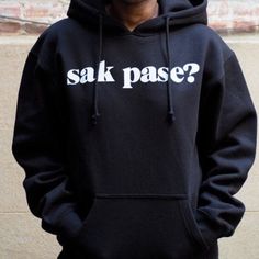 "Unisex hoodie (s,m, l, xl, 2xl) Contact us for larger sizes. Hoodies are fashion fit.  Note: If you prefer your hoodies to fit loose, please size up.  Red hoodies should be washed before wearing. sak pase? on the front of the T-shirt & n'ap boule! on the back. \"sak pase?\" is a common Haitian phrase used to greet family and friends similar to the English phrase, \"What's up?\" or \"What's happening?\"  The response \"nap boule!\"  loosely translates to \"We're chillin'!\" Hoodies are fashion f Haitian Culture, Pride Hoodie, Feb 13, Red Hoodie, Fashion Fits, The English, Black Hoodie, Unisex Hoodies, Red