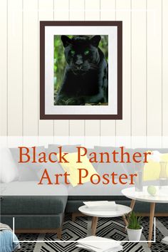 Green Panther Poster Black Panther Poster, Eyes Poster, Black Panther Cat, Cat With Green Eyes, Panther Cat, Black Panther Art, Bedroom Space, Society 6, Red Bubble