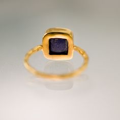 "Navy Blue Lapis Lazuli Cushion Cut Ring. Available in 18K Gold Vermeil or 925 Sterling Silver. Please select size and metal option from drop down menu. This listing is for the following 1 (ONE) ring: ✦Gemstone: Lapis Lazuli ✦Stone Cut: Square, Round, or Teardrop ✦Stone Size: Approximately 9mm (0.35\") ✦Metal: 18K Gold Vermeil or 925 Sterling Silver *Because we use natural stones, the stones may vary slightly in shape, size and color. *Each item is packaged individually in a GIFT BOX Please view Yellow Gold Rings With Natural Stones For Gift, 14k Gold Rings With Natural Stones For Gift, Gift Sapphire Open Ring, Minimalist Natural Stone Rings As Gifts, Minimalist Natural Stone Rings Gift, Sapphire Color Moonstone Ring As A Gift, Sapphire Moonstone Ring Gift, Sapphire Colored Moonstone Ring As Gift, Sapphire Moonstone Ring Fine Jewelry Gift