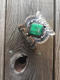 Lindsay cuff-Jewelry-Branded Envy Country Wear, Green Stone, Silver Cuff, Handmade Silver, Western Fashion, Turquoise Ring, Native American, Cuff Bracelets, Enamel Pins