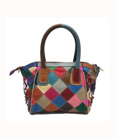 Handmade Colorblock Floral Patchwork Calf Leather Tote HandbagThis bag is made of fine Calf Leather fabric.Measurement: 23cm/8.97" * 30cm/11.7" * 12cm/4.68"Zip up closure. Inside pockets. Flower Women, Floral Patchwork, Leather Handbags Tote, Tote Handbag, Shoulder Messenger Bag, Women Leather, Engagement Anniversary, Leather Fabric, Leather Handbag