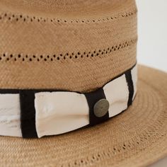 DESCRIPTION The Tremé features a mid size brim and cattleman crown. It's made of fine, handwoven paper straw. Delicate venting makes the hat a great summer option in the heat. The hat's distressed band is comprised of thick stacked, two-tone grosgrain ribbon and bow — topped off with a brass Two Roads crest pin. You'll also find a small piece of grosgrain edging on the front right corner. HAT SIZE CHART 55 57 59 61 63 Size S M L XL 2XL Inches 21 1/2" 22 1/4" 23 23 7/8" 24 5/8" Fitted Size 6 7/8 Rancher Hat, Hat Size Chart, Feather Hat, Dad Caps, Silver Fox, Mid Size, African Culture, Felt Hat, Hat Band