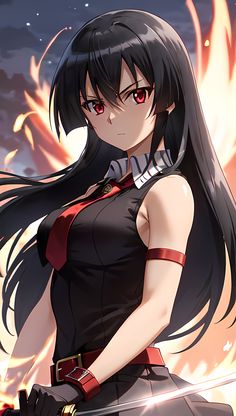 Akame <Akame ga Kill> Chelsea Akame Ga Kill, Awesome Anime, Anime Artwork, Cute Anime Character, Anime Character Design, Anime Images, Anime Drawings, Anime Wallpaper