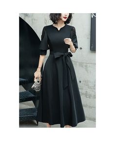 Get 10% off now! Buy retro chic black midi party dress with lantern sleeves at cheap price online. Free stable shipping and pro custom service since 2009. Elegant Midi Dress With Lantern Sleeves For Night Out, Elegant Lantern Sleeve Midi Dress For Night Out, Elegant A-line Puff Sleeve Dress In Solid Color, Evening Midi Dress With Lantern Sleeves, Black Midi Dress With Lantern Sleeves For Evening, Party Dresses With Lantern Sleeves In Solid Color, Solid Color Midi Dress For Banquet, Chic Puff Sleeve Solid Color Dress For Party, Black Lantern Sleeve Cocktail Dress