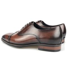 Step into luxury and make a statement with the LuxePoint Brogue Leather Lace-Up Shoes. Crafted with genuine cow leather, these shoes offer timeless elegance and sophistication. With a perfect fit, maximum comfort, and superior cushioning, these brogue shoes are designed to elevate your style to new heights. Elevate your style game and leave a lasting impression wherever you go. Order your pair today and experience the perfect blend of style, comfort, and durability. Classic Brown Closed Toe Lace-up Shoes, Brown Goodyear Welted Almond Toe Oxfords, Brown Italian Oxfords For Work, Timeless Brown Oxford Lace-up Shoes, Timeless Brown Lace-up Oxford Shoes, Luxury Brown Oxfords With Goodyear Welt, Brown Closed Toe Business Oxfords, Brown Luxury Oxfords For Derby, Brown Oxfords For Galas With Goodyear Welt Construction