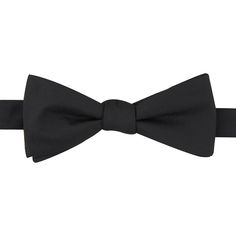 Look your absolute best while wearing this pre-tied bow tie from Bespoke. Pre-tied design Adjustable strapFABRIC & CARE Polyester Spot clean Imported Size: One Size. Color: Black. Gender: male. Age Group: adult. Pattern: Solid. Classic Pre-tied Butterfly Knot Bow Tie, Pre-tied Satin Bow For Black Tie Events, Classic Pre-tied Satin Bow Tie, Classic Pre-tied Bow Tie With Butterfly Knot, Classic Pre-tied Bow With Ties, Classic Pre-tied Bow Tie, Classic Pre-tied Decorative Bow, Classic Pre-tied Bow With Butterfly Knot, Classic Black Bow With Butterfly Knot