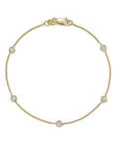 Bloomingdale's Diamond Station Bracelet in 14K Yellow Gold, .25 ct. t.w. | Bloomingdale's Gold Diamond Chain Bracelet With Bezel Setting, 14k Yellow Gold Chain Bracelet With Bezel Setting, Timeless Gold Diamond Bracelet With Bezel Setting, Classic Diamond Chain Bracelet With Bezel Setting, Classic Gold Chain Bracelet With Bezel Setting, Classic Yellow Gold Diamond Bracelet With Bezel Setting, Yellow Gold Diamond Bracelet With Bezel Setting, Gold Diamond Bracelet With Smooth Bezel, Classic Diamond Bracelet With Smooth Bezel