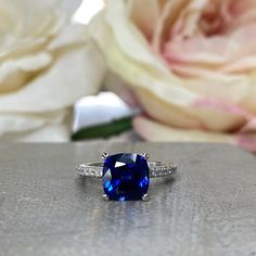 Wow picks! Blue Sapphire Ring, Cushion Cut Blue Sapphire Engagement Ring For Women 14k Solid White Gold , Simple Blue Sapphire Engagement Rings, #6131 at $660.00 Choose your wows. 🐕 #EngagementRings #BlueSapphireRing #RingForWomen #14kSolid #CushionShaped #WhiteGold #EngagementRing #BlueSapphire #SimpleBlueSapphire #CushionCut Sapphire Cushion Cut Ring With Center Stone, Cushion Cut Lab-created Sapphire Ring In Fine Jewelry Style, Classic Blue Sapphire Ring In 14k White Gold, Cushion Cut Lab-created Sapphire Ring, Classic Royal Blue Round Sapphire Ring, Lab-created Sapphire Diamond Ring In Cushion Cut, Classic Tanzanite Solitaire Sapphire Ring, Classic Sapphire Tanzanite Solitaire Ring, Blue Tanzanite Promise Ring