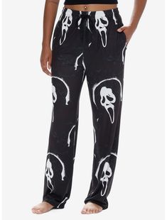 Scream Ghost Face Pajama Pants Halloween Pjs, Girls Loungewear, Pajamas Pants, Halloween Pajamas, Tall Hoodies, Ghost Face, Cute Pajamas, Plus Size Fits, Ghost Faces