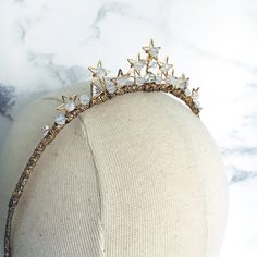 Star Tiara Wedding, Celestial Crown, Star Tiara, Crystal Wedding Crown, American Makeup, Star Crown, Crystal Crown Wedding, Bridal Earrings Studs, Half Moons