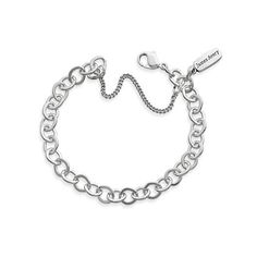 View Larger Image of Forged Link Charm Bracelet Classic Sterling Silver Bracelet With Charms, Classic Sterling Silver Personalized Charm Bracelet, Classic Personalized Sterling Silver Charm Bracelet, Sterling Silver Rolo Chain Bracelet For Everyday, Classic Silver Charm Bracelet For Everyday, Personalized Classic Sterling Silver Charm Bracelet, Classic Charm Bracelet With Lobster Clasp For Everyday, Classic Metal Charm Bracelet With Sterling Silver Clasp, Classic Metal Bracelets With Charms