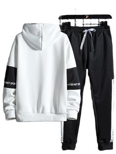 Gender: Men'sStyle: Athletic, Cool, Streetwear, CasualOccasion: Daily, Sports OutdoorSports Clothing Sub Category: Tracksuit, Jogging Suits, SweatsuitNeckline: HoodedFabric: PolyesterDesign: 2 Piece, PatchworkSleeve Length: Long SleeveElasticity: Micro-elasticLook After Me: Wet and Dry Cleaning, WashablePattern: LetterSeason: Spring Fall Winter Cotton Tracksuit With Moisture-wicking, Winter Cotton Moisture-wicking Tracksuit, Winter Moisture-wicking Cotton Tracksuit, Casual Workout Sets For Winter, White Moisture-wicking Tracksuit For Streetwear, White Moisture-wicking Casual Tracksuit, Fitted White Tracksuit For Gym, Winter Sports Cotton Sets, Cotton Sports Sets With Long Sleeves