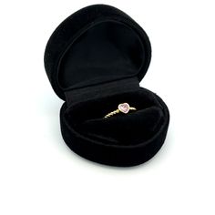 14K gold-plated baby ring with twisted rope band accented with a sparkling pink CZ heart. This is designed with all precious metals (sterling silver and plated with 14K gold). This makes a fun ring for your little princess! These are high-quality rings that are E-coated to prevent tarnish for little girls, toddlers, and kids. They are great pinky rings as well. This children's ring comes in a beautiful black velvet heart-shaped box and is available in sizes 1-5. Ring Sizing: https://cherishedmom Quality Rings, Baby Ring, Pinky Rings, Rope Ring, Baby Rings, Rope Rings, Kids Rings, Velvet Heart, Rings Cool