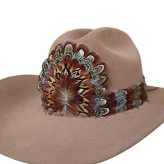 The Rowan (short) is a smaller version of our best selling hat band. Specially designed for small sized hats (6 7/8 and under) and kids hats.    100% Feather  Length: approx. 53cm (not including leather ties)  Width: 2cm  Crest dimensions: 4"w X 3.25"h Adjustable Brown Mini Hat With Short Brim, Brown Adjustable Mini Hat With Short Brim, Adjustable Fedora Mini Hat For Kentucky Derby, Adjustable Felt Hat For Kentucky Derby Country Events, Adjustable Fedora For Kentucky Derby, Adjustable Fit Flat Brim Hat For Country Events, Adjustable Brown Mini Hat With Flat Brim, Country Style Adjustable Hat Band For Brimmed Hats, One Size Fedora For Kentucky Derby And Country Events