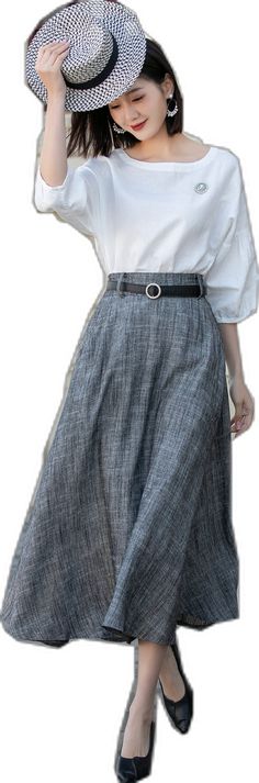 Elegant Long Gray Skirt, Elegant Gray Flowy Skirt, Gray Relaxed Fit Lined Maxi Skirt, Gray Relaxed Maxi Skirt With Lined Skirt, Gray Relaxed Fit Maxi Skirt With Lining, Gray Relaxed Maxi Skirt With Lining, Gray Flared Maxi Skirt With Lined Skirt, Gray Flared Maxi Skirt With Lining, Gray Long Skirt For Work