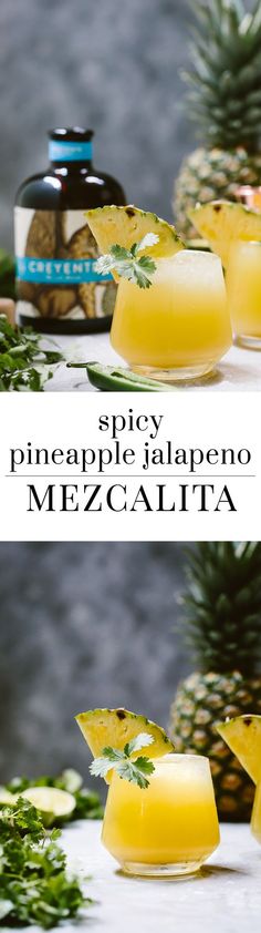 pineapple jalapeno mezcalita cocktail recipe