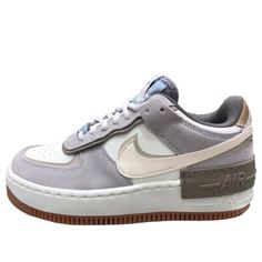 Nike Womens WMNS AF1 Shadow Sail White DO7449-111 | KICKSCREW Layering Techniques, Nike Air Force 1 Shadow, Air Force 1 Shadow, Nike Womens, Grey Suede, Gray Suede, Nike Air Force 1, Nike Air Force Sneaker, Air Force 1