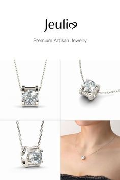 Jeulia Classic Necklace - Jeulia Jewelry Classic Necklace, Necklace Online, Dear Santa, Quality Jewelry, Artisan Jewelry, Martini, Beautiful Jewelry, Diamond Necklace, Bespoke