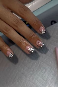 Short Acyrilics Nails Designs Square, Short Nail Inspo 2024, Short Freestyle Nails, Shorties Nails, Freestyle Nails, Overlay Nails, Hard Nails, Colored Acrylic Nails, Girly Acrylic Nails