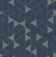 Fairbank Navy Linen Geometric Wallpaper by Scott Living Woven Installation, Linen Backdrop, Drew And Jonathan Scott, Playful Palette, Scott Living, Scott Brothers, A Street Prints, Room Bedding, Jonathan Scott