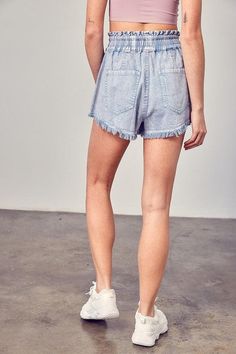 Upgrade your summer fashion game with our Taylor Denim Shorts with Frayed Hem and enjoy the perfect combination of comfort, style, and durability. Embrace the laid-back vibes and make a fashion statement wherever you go.Material: 100% CottonSize + FitModel is wearing size SMeasurements taken from size S5'9" / 175CM32-24-34 Frayed Shorts, Sweater Hat, Frayed Denim, Wide Waist, Princess Outfits, Plus Size Activewear, Wide Waistband, Mens Swimwear, Two Piece Outfit