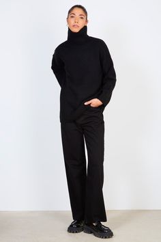 - Fit: True to size- Measurements: 1. Chest: 55cm, 2. Length: 66cm- Materials: 80% acrylic, 20% polyester- Thickness: Moderate- Sheerness: None- Stretch: Low- Lining: None- Care: Gentle wash cold and dry in shade Turtleneck Jumper, London Free, Turtle Neck Jumper, Buy Now Pay Later, That Look, Jumper, Turtle Neck, Trousers, London