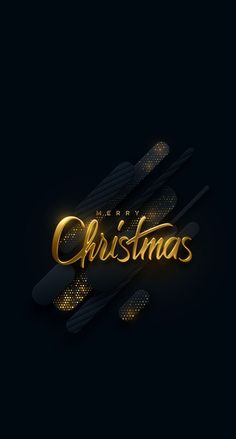 merry christmas with gold lettering and fork on black background, 3d illustration stock photo - premium royalty