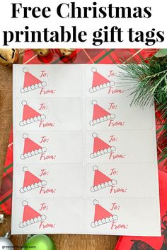 free christmas printable gift tags for the kids to use on their own holiday gifts