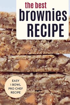 the best brownies recipe easy, 1 bowl pro chef recipe with nourishment