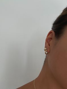 Your favorite oversized hoops. Wear them day to night, with jeans and a white tee or a power pant suit. We made them easy to put on (trust us, we've tried on every hoop!) and hollow, so they won't weigh you down.Complete the look with our Pavé Hoop Huggie Earrings. Hinged back closure. 14k solid gold—always Weight: 0.5g per earring Measurements: 3x15mm Classic 14k Gold Filled Hoop Earrings For Everyday Luxury, Minimalist Round Huggie Earrings, Minimalist 14k Gold Hoop Earrings With Shiny Finish, Minimalist Everyday Elegance Huggie Earrings, Timeless Everyday Huggie Hoop Earrings, Tarnish Resistant Everyday Hoop Earrings, Timeless Small Hoop Earrings For Everyday, Tarnish-resistant Everyday Hoop Earrings, Timeless Luxury Small Hoop Earrings