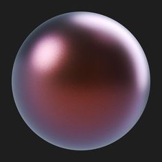 a shiny metallic ball on a black background