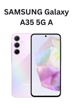 the samsung galaxy a355g is shown in white and has an iridescent design