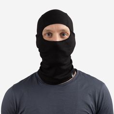 Made especially for extremely cold conditions, this thermal balaclava will do its job. It provides the right amount of moisture wicking properties and heat retention to keep you both dry and warm. It protects the head and face, while exposing only the mouth, nose and eyes. It can also be converted into a hat or a collar. Color: Black One size Material: 48% Viscose*, 48% Polyester, 4% Elastan*a premium comfort fibre from Kelheim Fibres GmbH The name of the headgear comes from their use at the Bat Battle Of Balaclava, Moisture Wicking, Bat, Heat, Collar, Black, Color