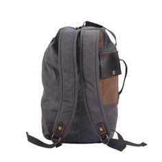 Vintage Canvas Backpack Stylish and Functional Travel Companion - Woosir Casual Waxed Canvas Laptop Bag For Travel, Large Capacity Canvas Laptop Backpack, Casual Travel Laptop Bag With Canvas Lining, Canvas Travel Backpack With Zipper Closure, Casual Gray Backpack For Travel, Outdoor Canvas Backpack, Outdoor Canvas Laptop Backpack, Casual Canvas Duffle Bag For Everyday Use, Functional Canvas Travel Backpack