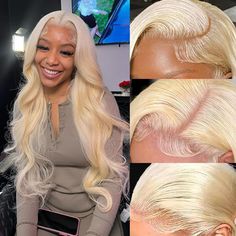 PRICES MAY VARY. 【613 Lace Front Wig Human Hair Quality】: 100% Unprocessed human hair body wave frontal wig , Super soft hair with natural looking, minimal shedding, tangle free and Ture to length.Glueless wigs human hair pre plucked with natural hairline, more baby hair around makes it more natural and beautiful. 【Blonde Lace Front Wigs Human Hair Advantage】: 613 hd lace frontal wig with swiss lace which is soft and breathable, suitable for most skins, easy to bleach knots, easy to install, nat Body Wave Lace Front Wigs, Girl Hair Colors, Hair Care Oil, Human Hair Wigs Blonde, Glueless Wigs, Blonde Lace Front Wigs, Lace Front Wigs Human Hair, Wig Human Hair, Wigs Human Hair