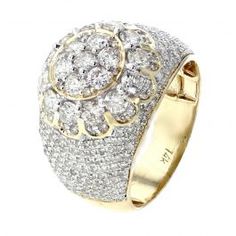 an 18k gold and diamond ring