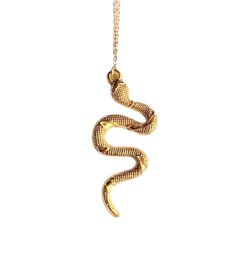 Alluring textured Turkish snake pendant necklace on a 14k gold chain Pendant: 2" Long Necklace: 12" Long in total Gold Snake Necklace, Gold Chain Pendant, Necklace Snake, Snake Pendant, Gold Chain With Pendant, Snake Jewelry, Hippie Necklace, Snake Necklace, Crystal Stars