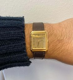 For Sale on 1stDibs - Classy and elegant Tiffany & Co. signed vintage wristwatch. This 18k solid gold and leather strap is for those in search of a classic and sleek timepiece. Classic Yellow Gold Watch Bands With Rectangular Dial, Classic Gold Watch With Rectangular Dial, Classic Brown Rectangular Watch, Classic Gold Watch Accessories With Polished Finish, Luxury Yellow Gold Watch Accessories With Leather Strap, Classic Rectangular Watch Accessories For Formal Occasions, Classic Gold Watches For Formal Occasions, Luxury Gold Watch Bands For Business, Gold Classic Watches For Formal Occasions