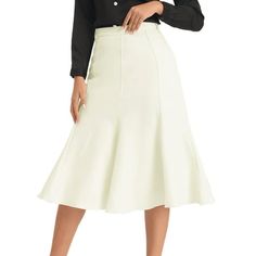 STYLE - Keep your look elegant and semi-formal in summer weather with this fashion skirt from Hobemty, featuring midi length, fishtail hem and A-line. OUTFIT - Comfortable and classic, pair with semi-formal shirt and heels for a chic office look. OCCASION - Focused on Ladies' Semi-Formal Wear - This skirt can be a perfect addition to almost any outfit from formal to daily wear, great for work, meeting, office, businesses, work, party, cocktail, wedding, casual, daily dressing, etc. Size: XL.  Co Office Midi Skirt, Meeting Office, Outfit Comfortable, Wedding Casual, Semi Formal Wear, Work Meeting, Formal Shirt, Cocktail Wedding, Summer Weather