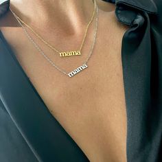 Delicate and special necklace for this wonderful person in our lives: MAMA - Material: 18K Gold Plated `- Size: 16" - 18" - Color: Gold or Silver - Included: * 1 Necklace with the mama tag Mama Necklace, Special Necklace, Plate Size, Diamond Necklace, 18k Gold, Chain Necklace, Gold Necklace, Gold Plate, Chain