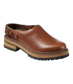 Women's Camden Hills Clogs | Casual at L.L.Bean Outdoor Closed Toe Clogs With Buckle Closure, Comfortable Outdoor Clogs With Buckle Closure, Closed Toe Clogs With Leather Sole For Outdoor, Outdoor Closed Toe Clogs With Leather Sole, Outdoor Clogs With Leather Sole And Closed Toe, Rugged Outdoor Clogs With Leather Sole, Rugged Leather Sole Clogs For Outdoor, Comfortable Leather Footbed Clogs For Fall, Outdoor Closed Toe Mules With Leather Footbed