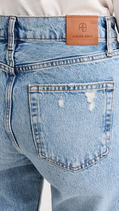 ANINE BING Gavin Jeans | Shopbop Anine Bing Jeans, Sophisticated Dress, Anine Bing, Medical Problems, Denim Wash, Ankle Length, The Game, Stretch Denim, Everyday Fashion