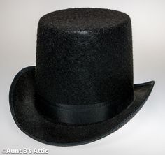 Very nice quality, black pressed felt Dickens era, coachman hat is trimmed with a black gross grain ribbon band, and bound edge. Size Medium is 22 1/2"         Large is 23" It has a 2" brim and a 6" crown. This hat will make many great characters. Victorian Gentleman, Costume Hats, Top Hat, Fedora, Gentleman, Accessories Hats, Grain, Shoe Accessories, Felt