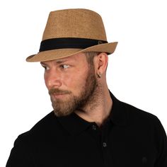 Our handmade straw Fedora hats are useful accessories for summer.  They are chic and classic hats for every man and woman for protection of sun, summer parties, and holidays. They're also great gift.  Color : Camel  Brim size : 4 cm  Crown : 10 cm  Ribbon : 3 cm trifold grosgrain ribbon You can brush with softly brush and wipe with a damp rag. Summer Flat Cap For Outdoor, Summer Outdoor Flat Cap, Casual Paper Straw Fedora With Short Brim, Adjustable Paper Straw Fedora With Short Brim, Casual Flat Cap For Summer, Casual Summer Flat Cap, Adjustable Flat Cap Hats For Summer, Casual Brown Paper Straw Hat, Brown Casual Paper Straw Hat