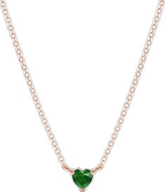 Vibrant Green, Beautiful Heart, Green Emerald, 18k Rose Gold, Heart Necklace, Emerald Green, Timeless Elegance, Emerald, White Gold